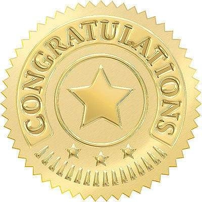 a gold star.