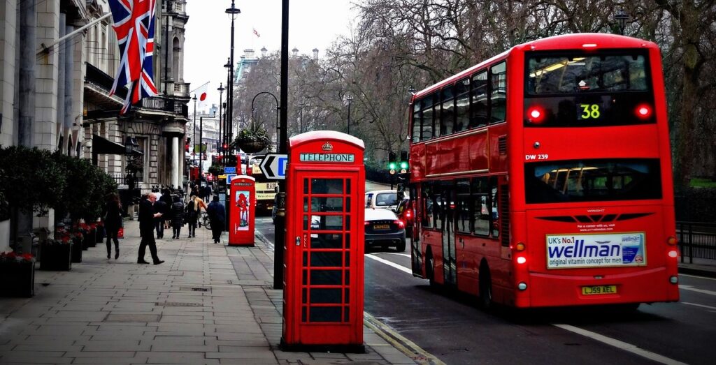 a London bus.