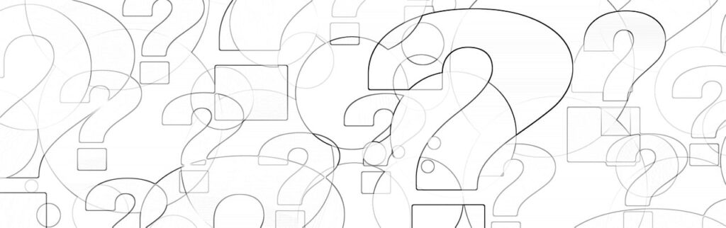 Question marks.
