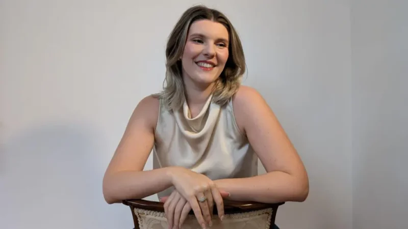 a person smiling