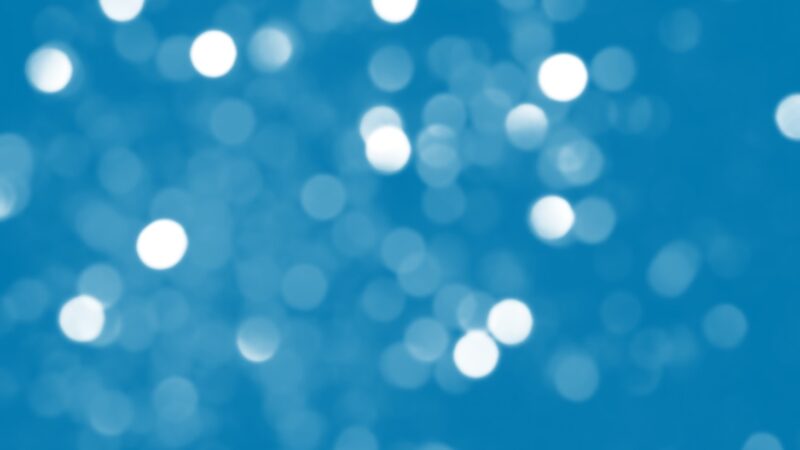 an abstract blue design.