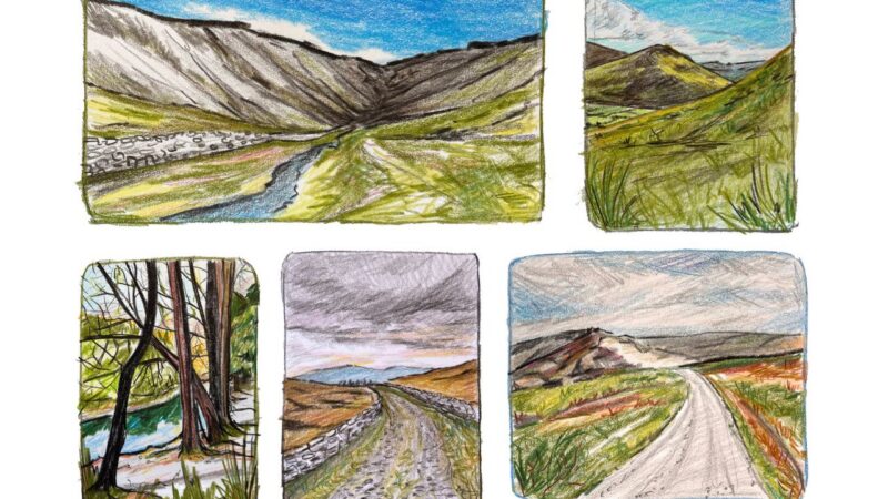 Paths in the countryside.