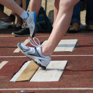 A person running