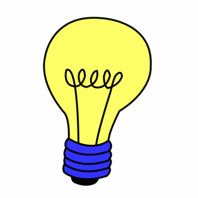 a light bulb.